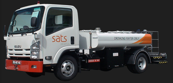 Materiali ambientali Telaio Isuzu per autocarro per servizi idrici 4000L